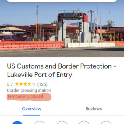 The lukeville border i´ts open?