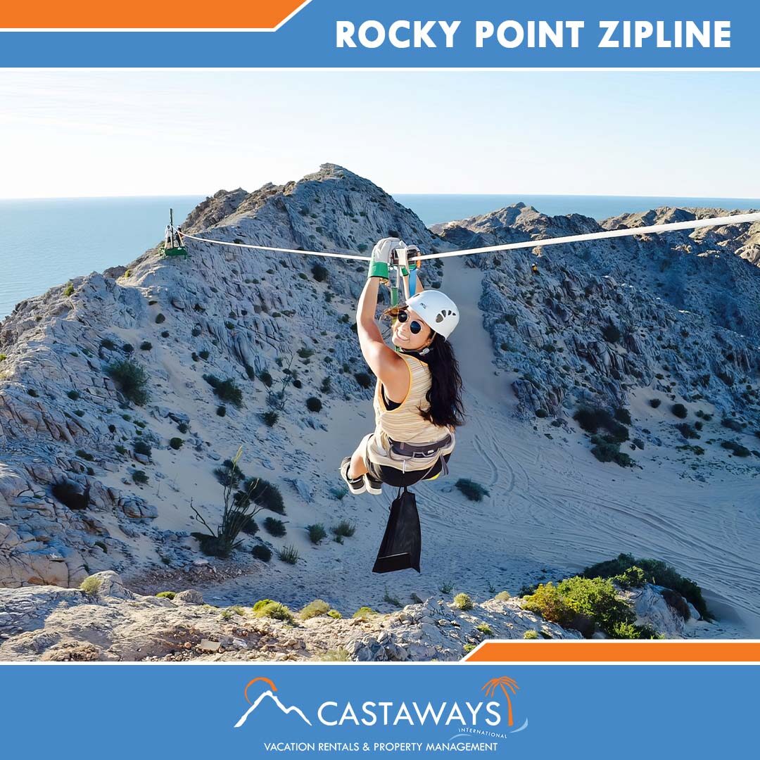 Rocky Point Things to Do - Rocky Point Zipline, Castaways Puerto Peñasco, Mexico Arizona USA